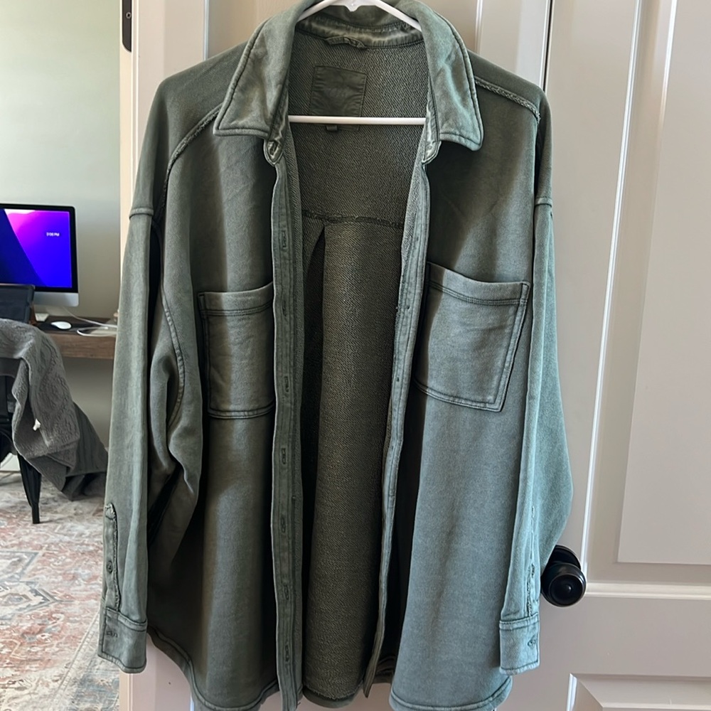 Aerie oversized button shirt